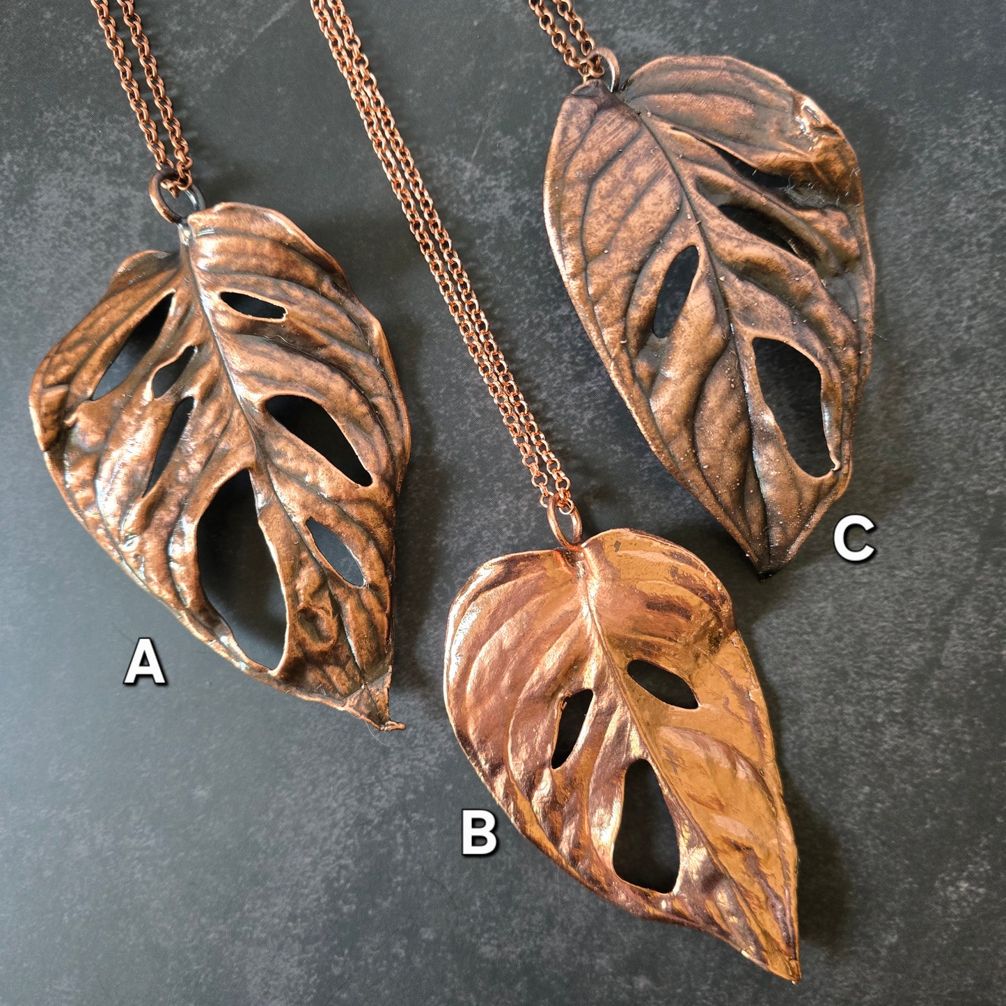 Monstera Adansonii Necklace #1 - From the Garden