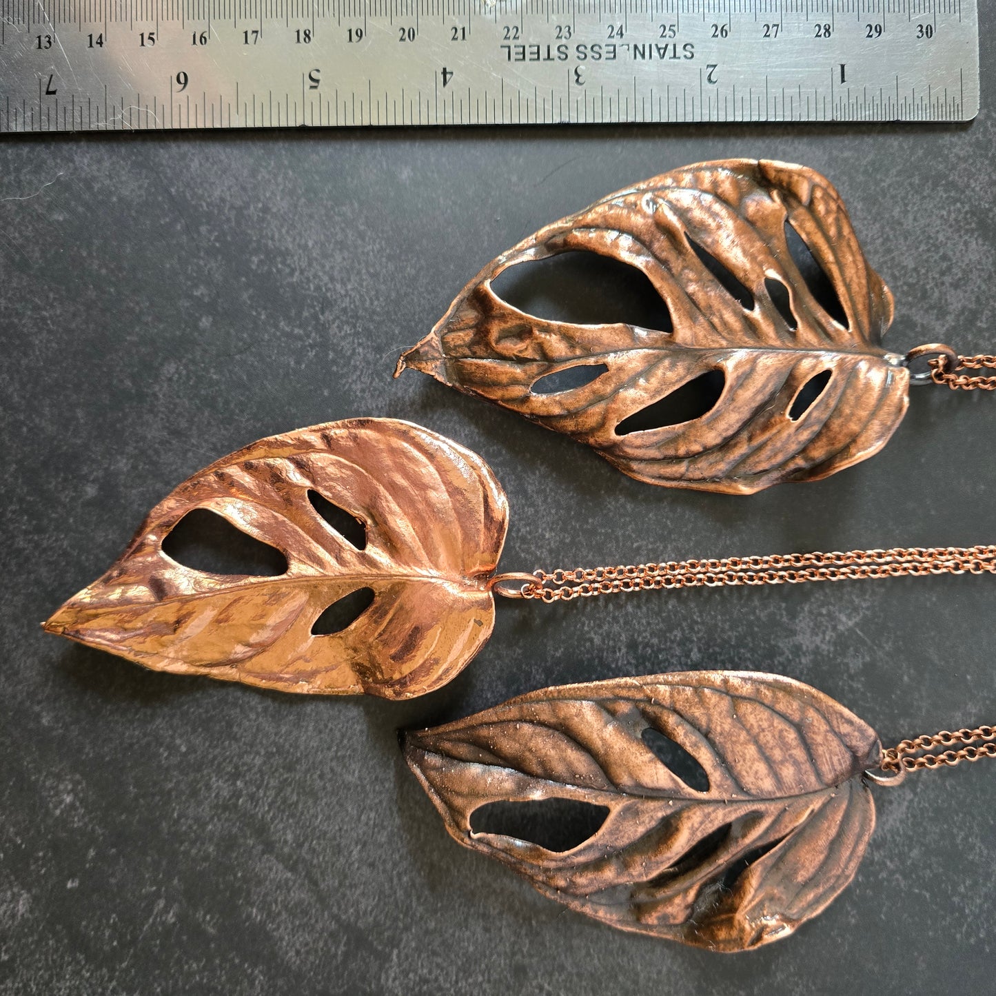 Monstera Adansonii Necklace #1 - From the Garden
