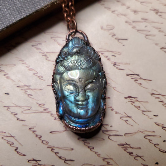 Labradorite Buddha