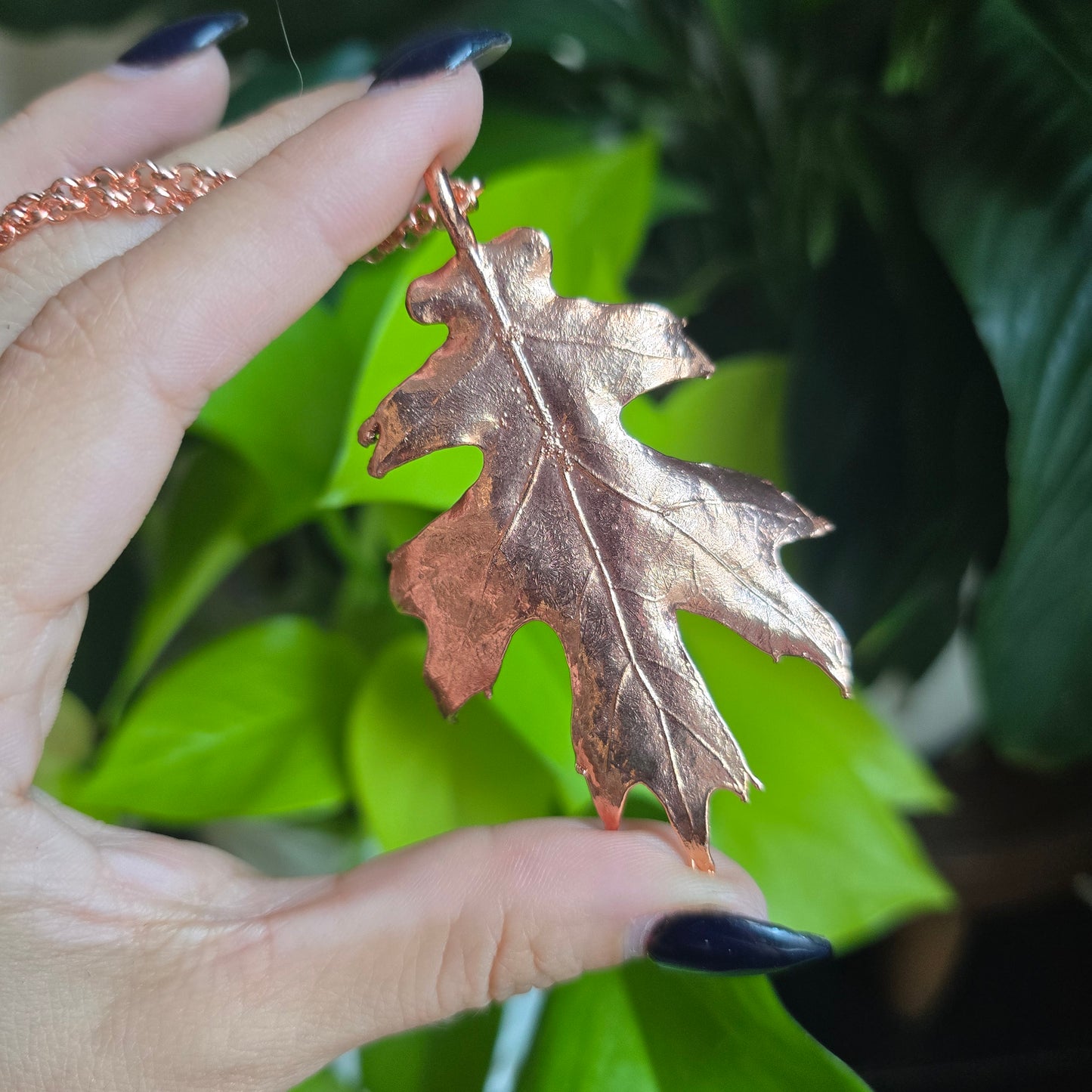 Real Oak Leaf Necklaces - From the Garden II
