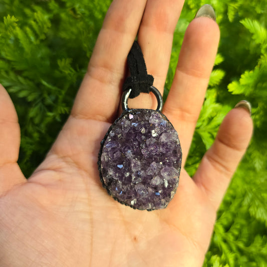 Amethyst Cluster Necklace