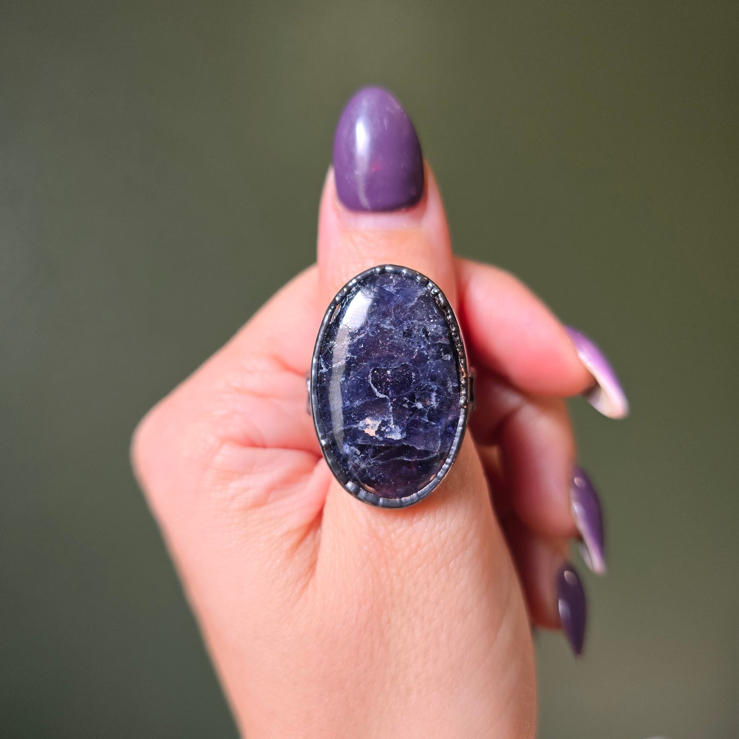 Iolite Star Ring