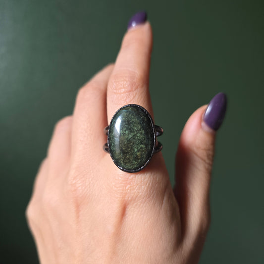 Velvet Obsidian Ring