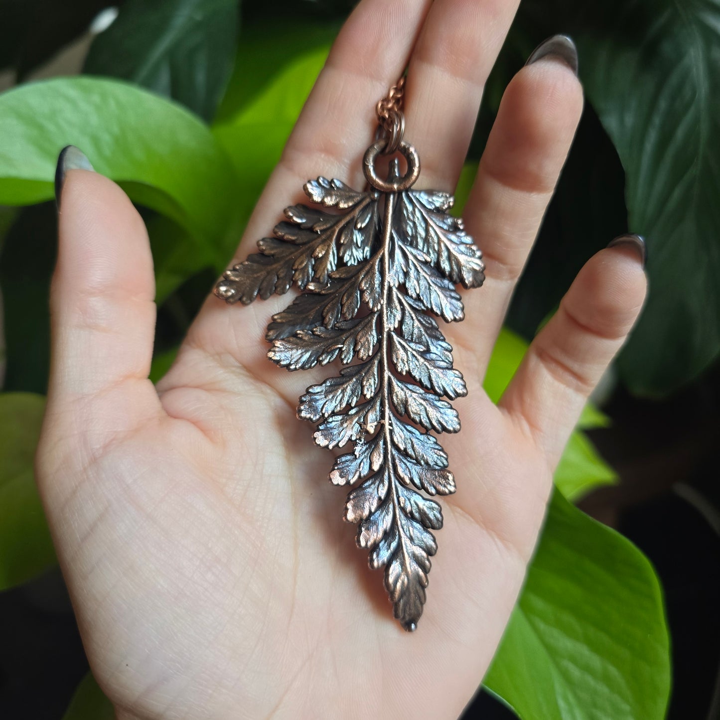 Real Fern Leaf Necklace - From the Garden II