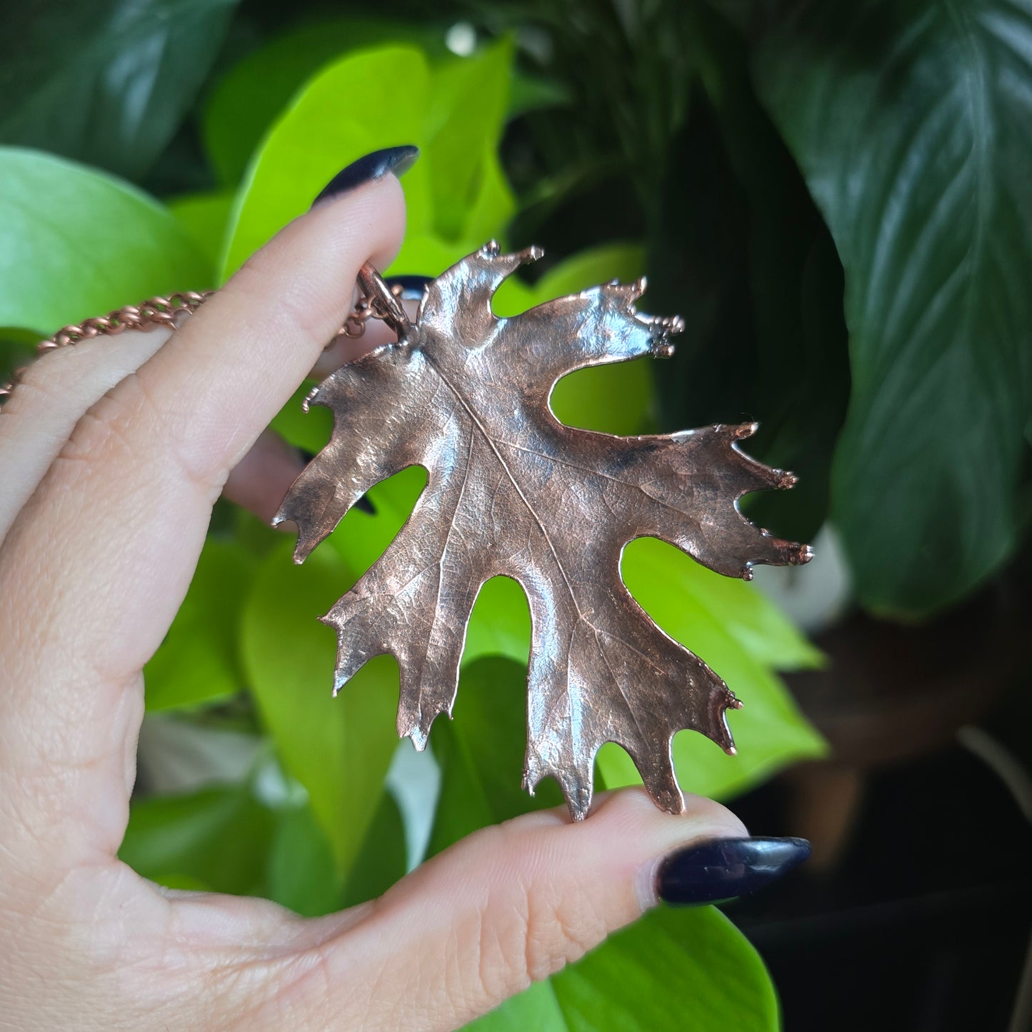 Real Oak Leaf Necklaces - From the Garden II