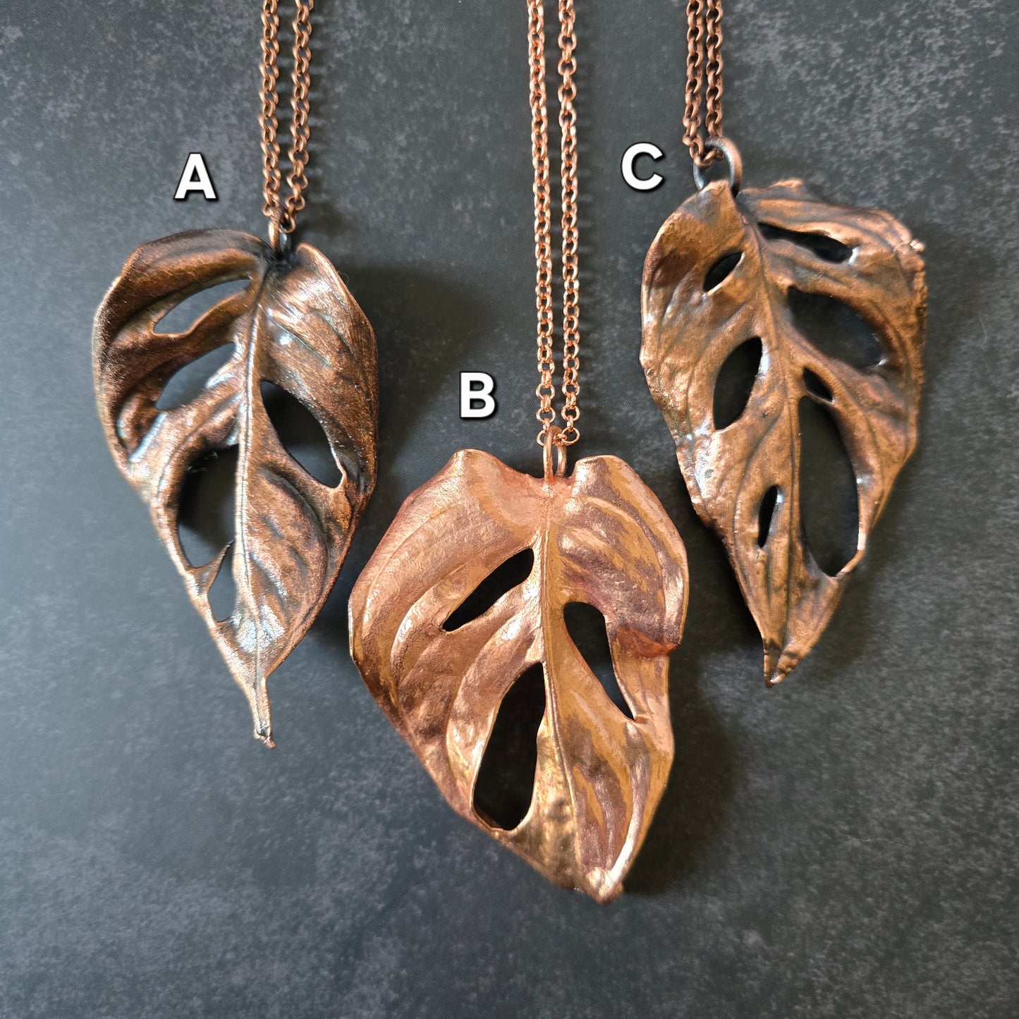 Monstera Adansonii Necklace #2 - From the Garden