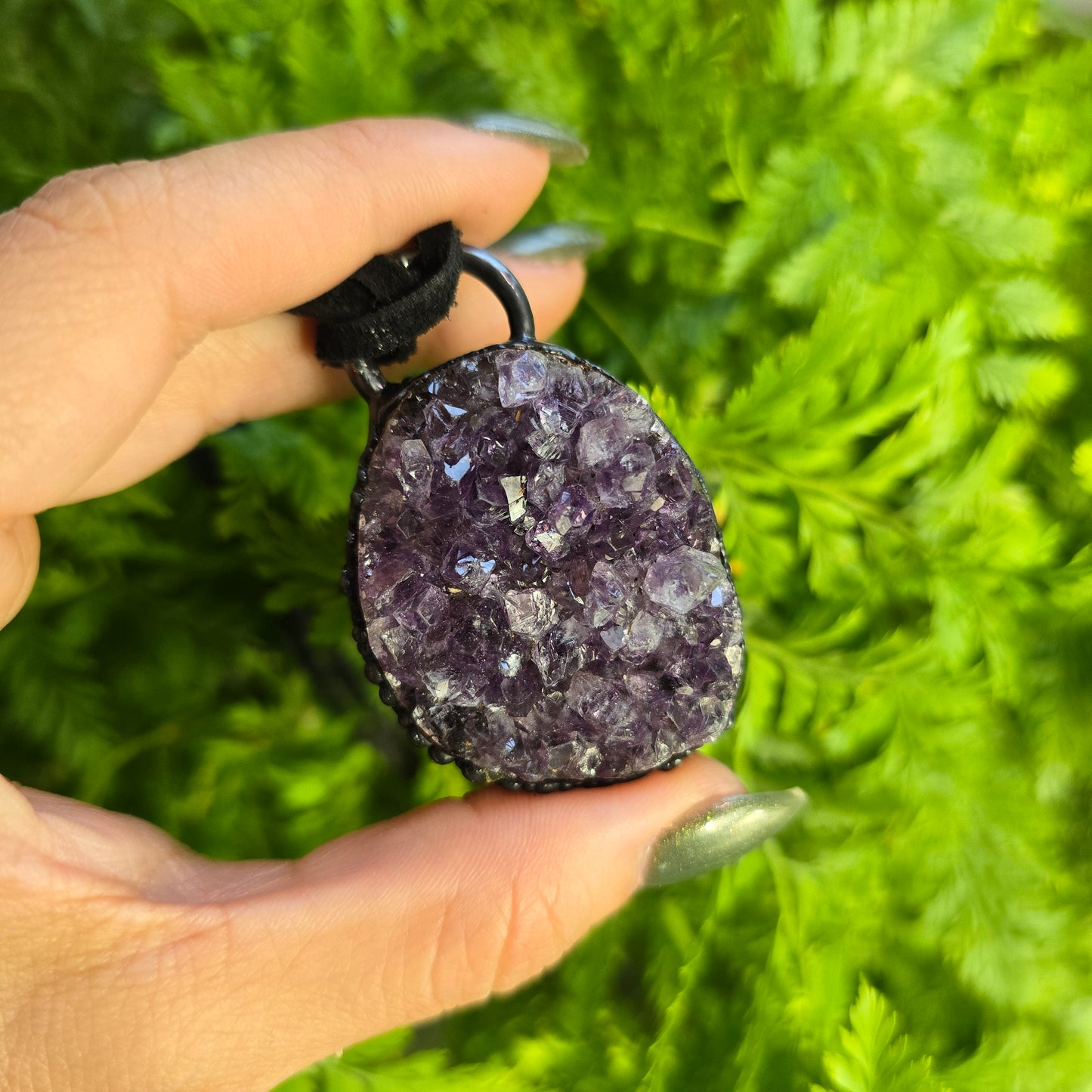Amethyst Cluster Necklace