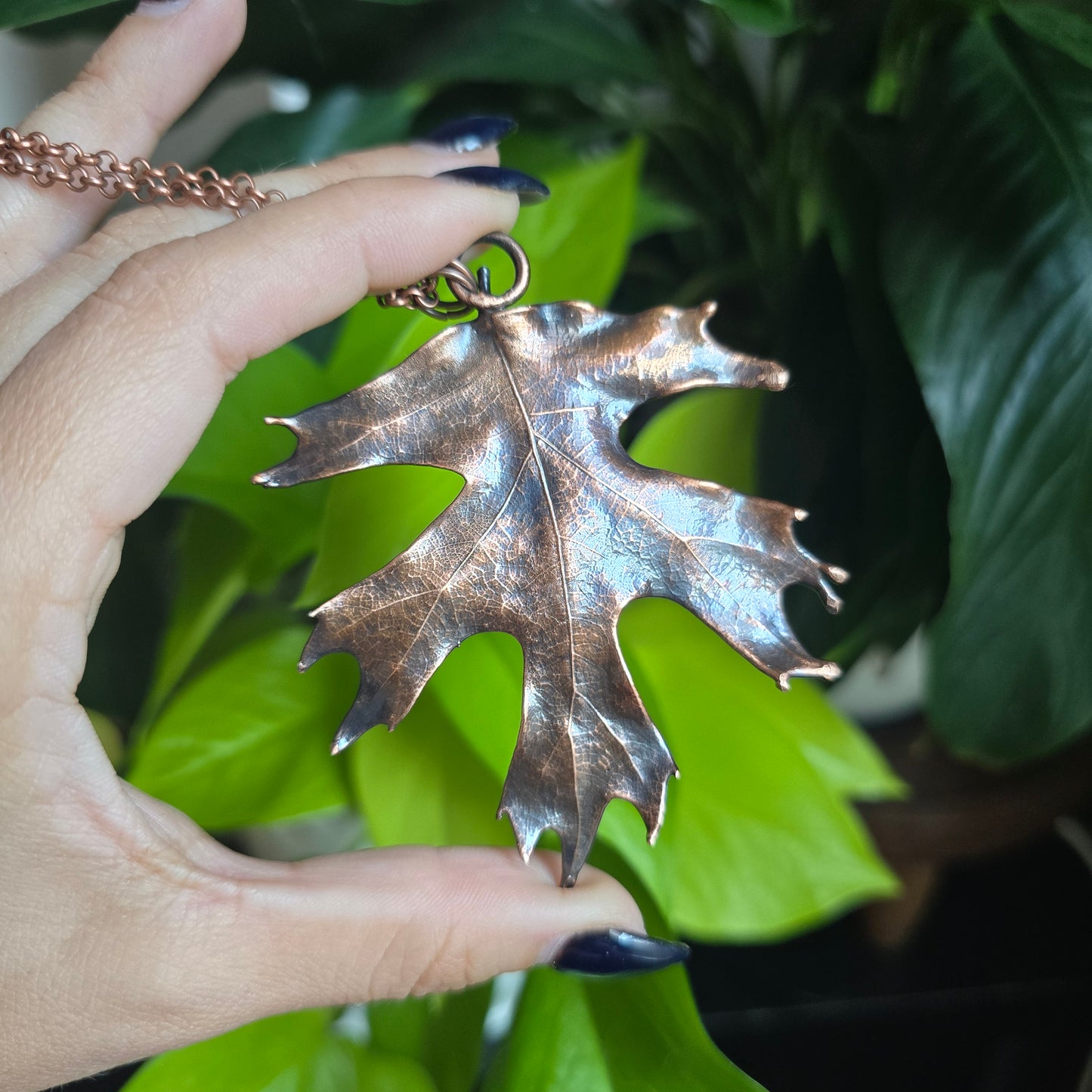 Real Oak Leaf Necklaces - From the Garden II