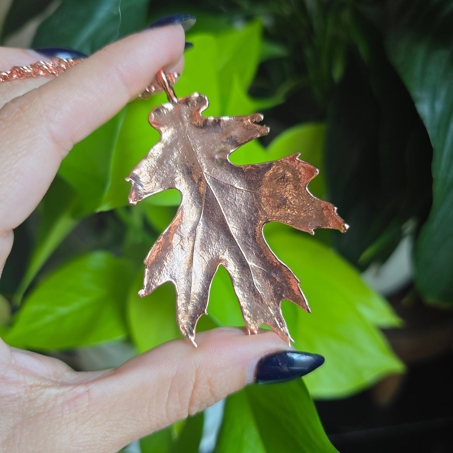 Real Oak Leaf Necklaces - From the Garden II