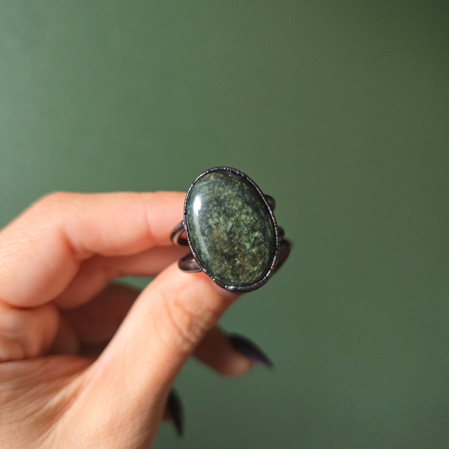 Velvet Obsidian Ring