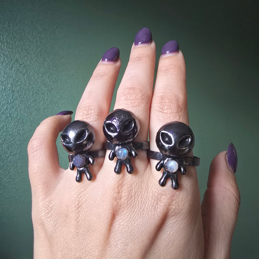 Crystal Alien Rings