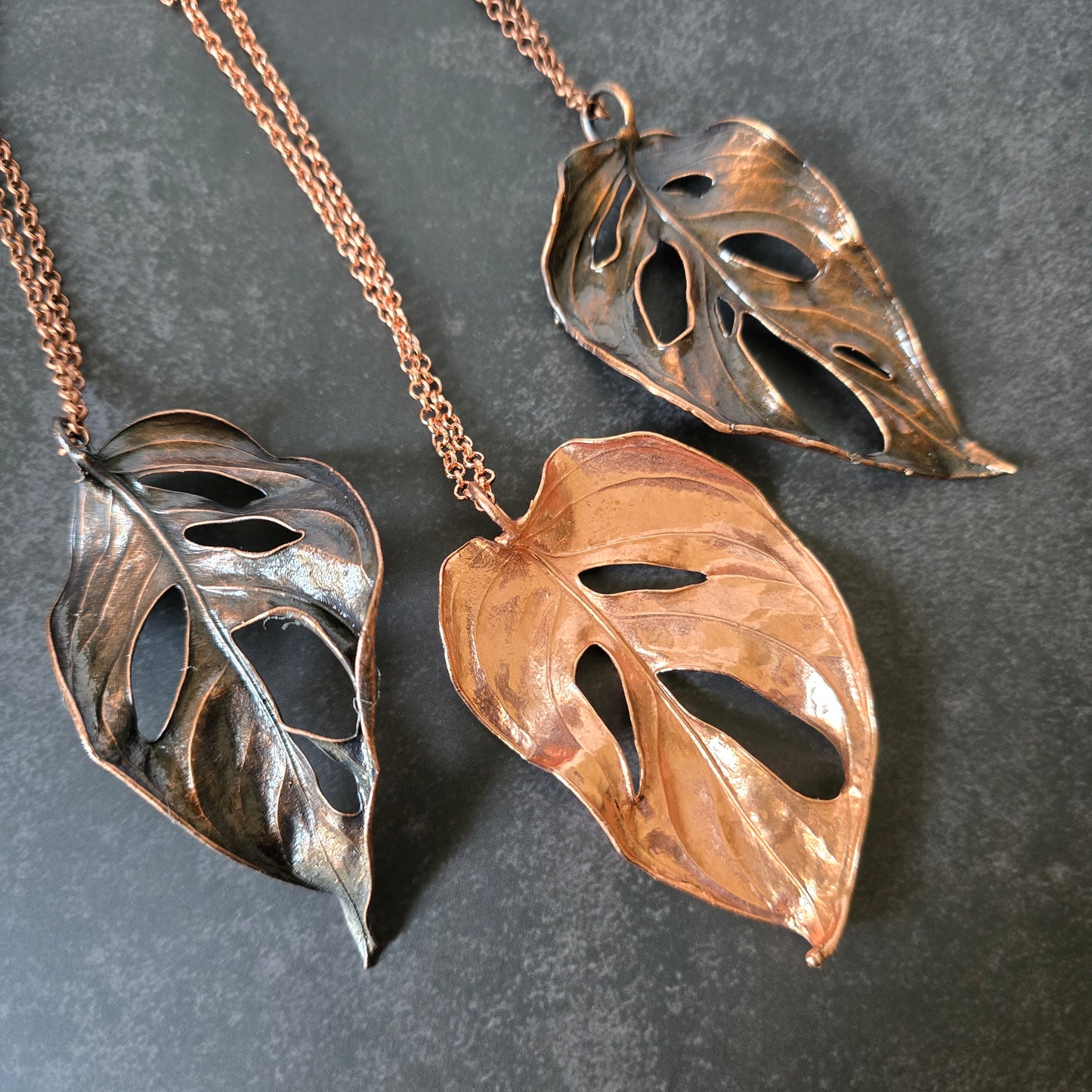 Monstera Adansonii Necklace #2 - From the Garden