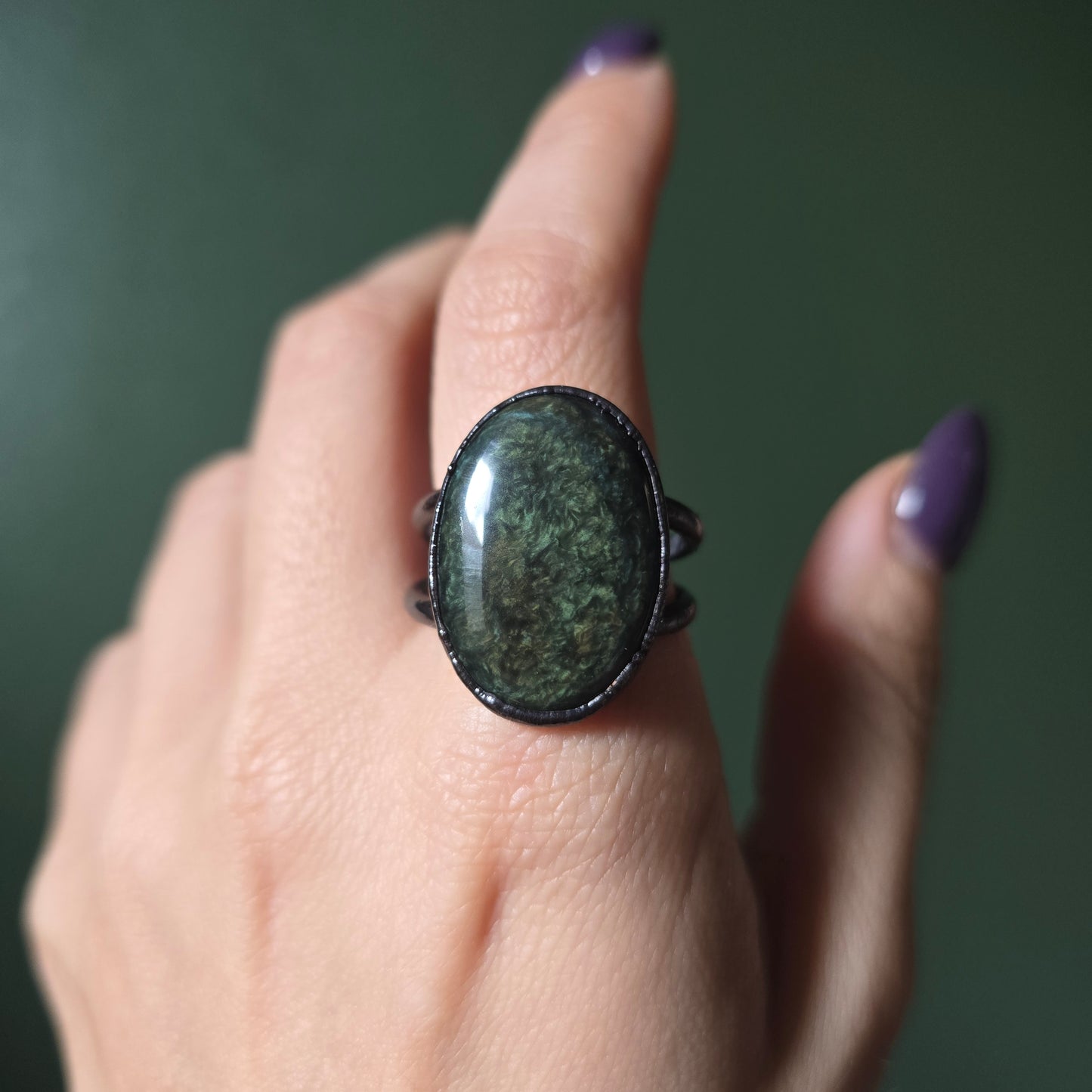 Velvet Obsidian Ring