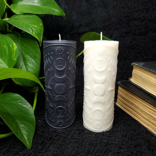 Moon Phase Pillar Candles