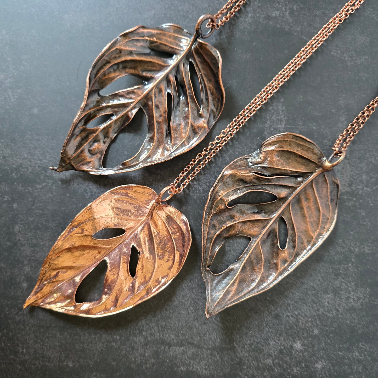 Monstera Adansonii Necklace #1 - From the Garden