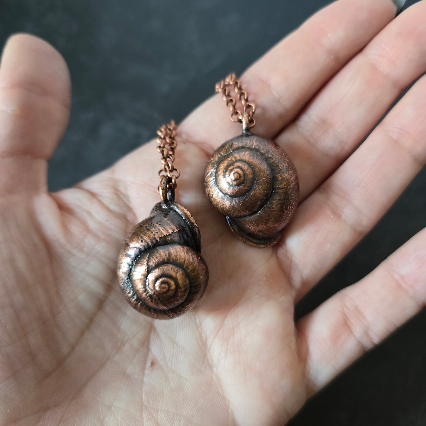Snail Shell Necklaces - From the Garden