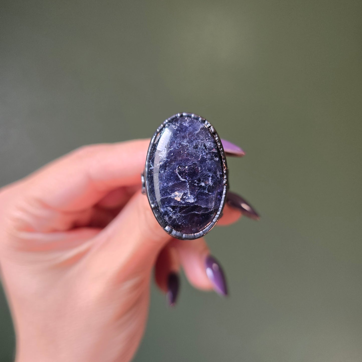 Iolite Star Ring