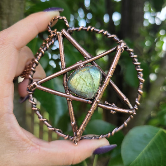 Large Labradorite Pentacle