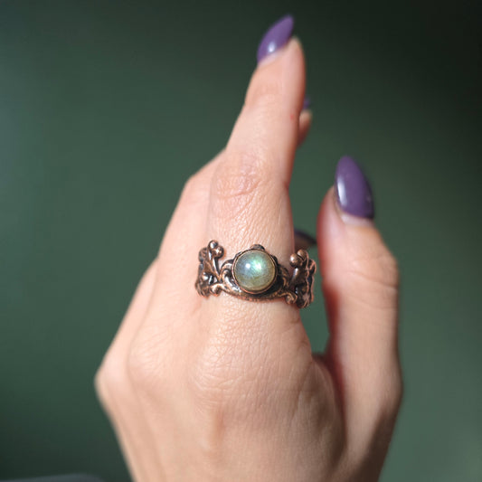 Labradorite Filigree Ring