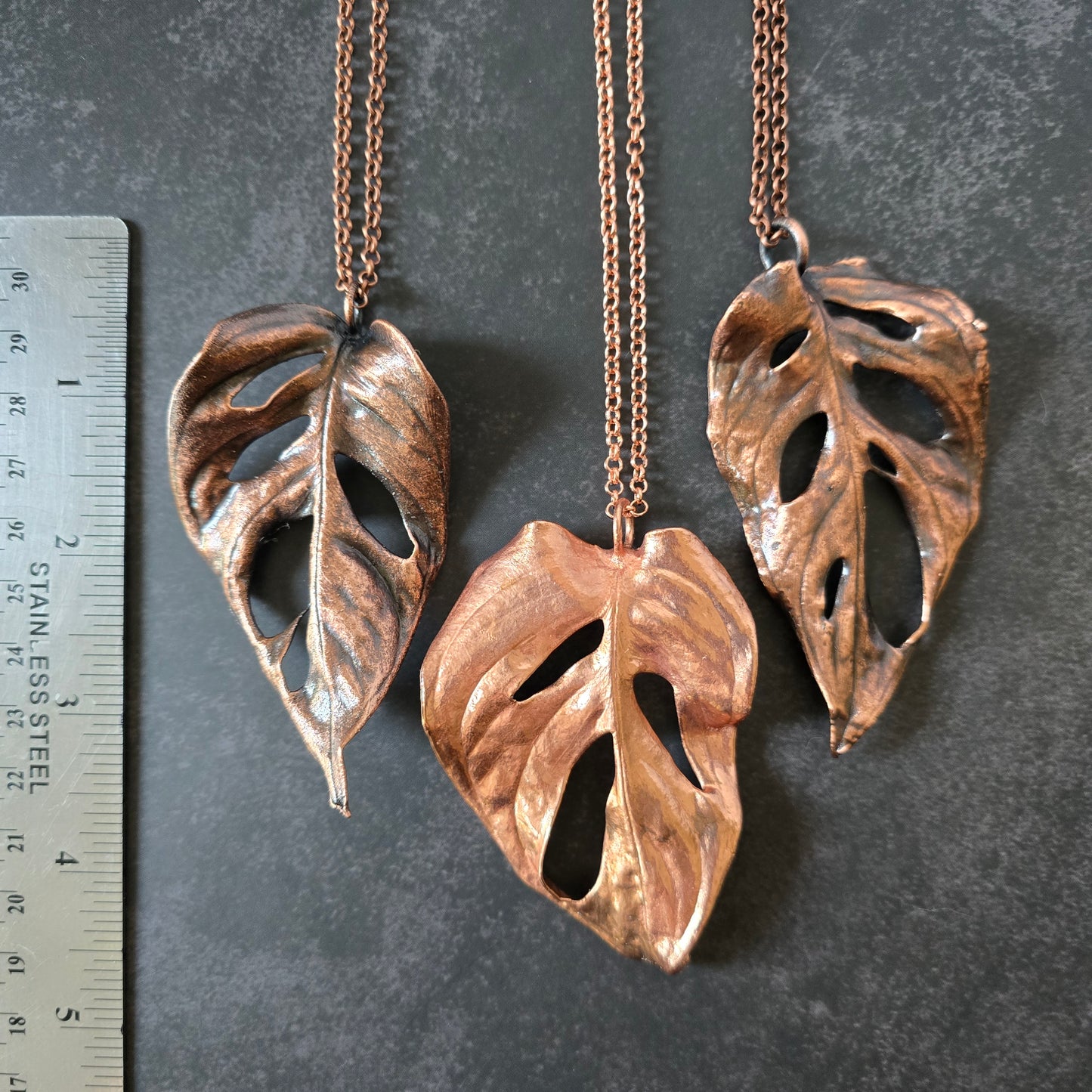 Monstera Adansonii Necklace #2 - From the Garden