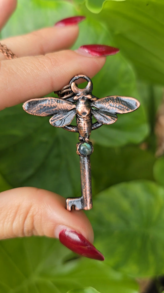 Mesquite Cicada Key Necklace