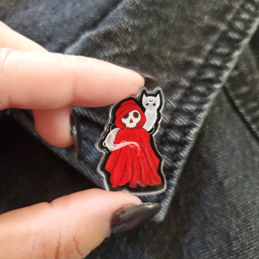 Poppy and Finn Acrylic Pin