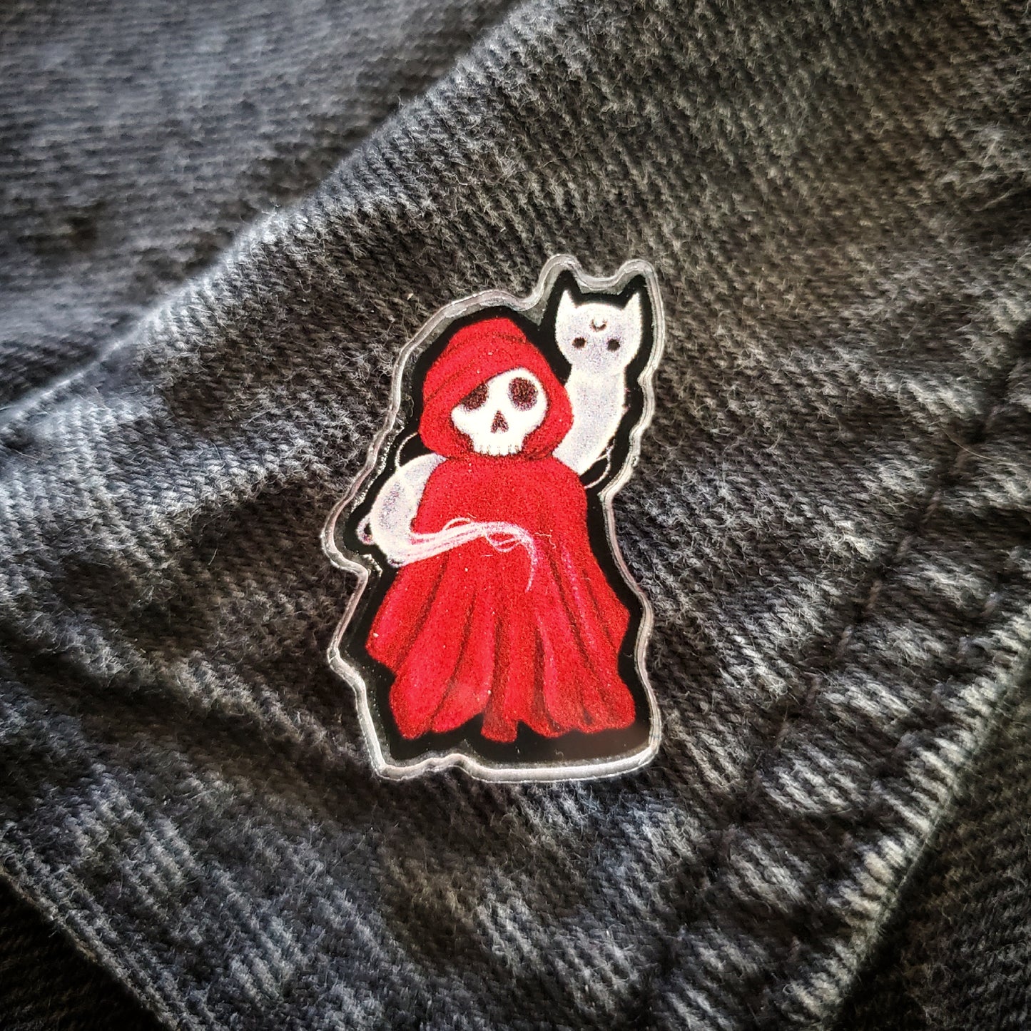 Poppy and Finn Acrylic Pin
