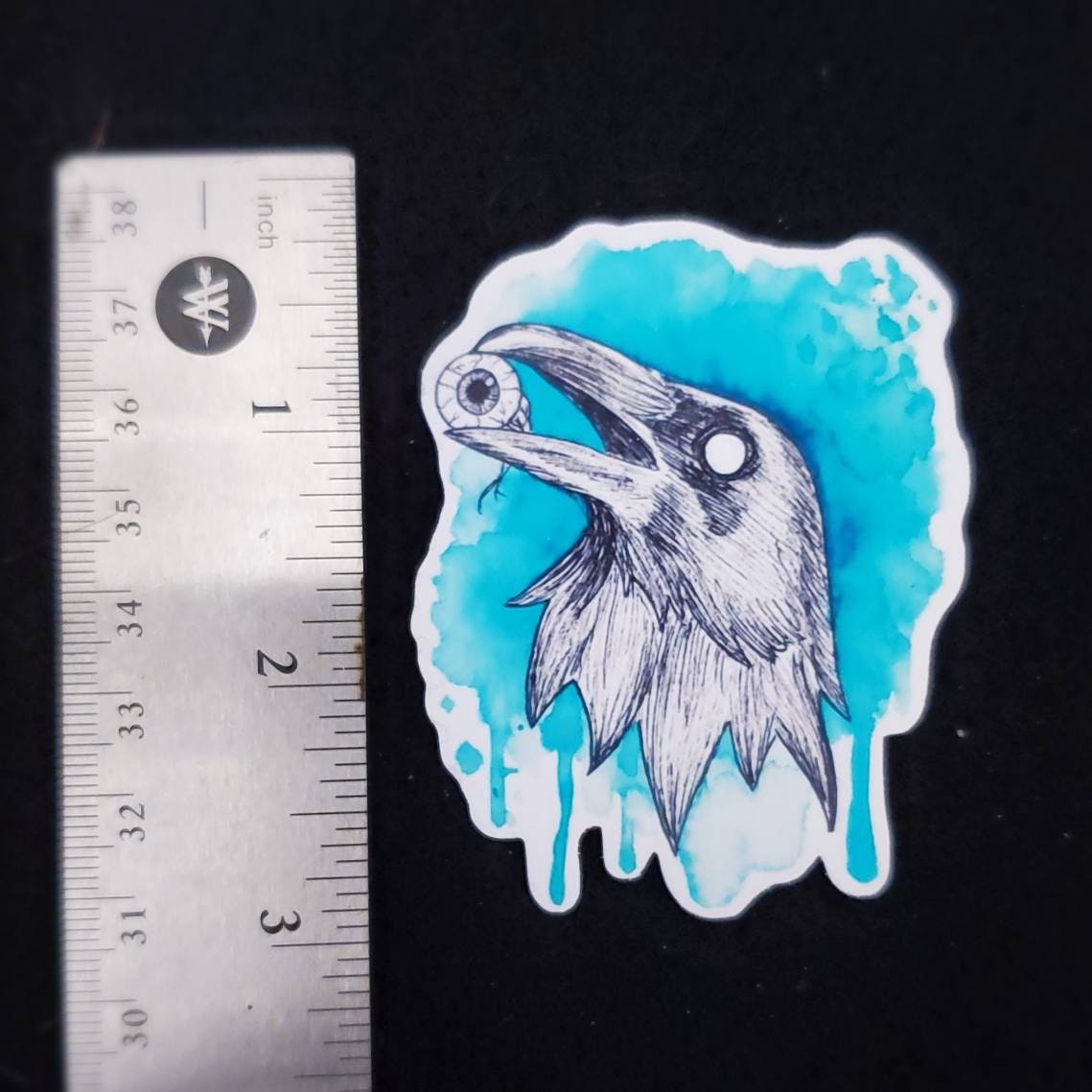 Blue Raven Sticker