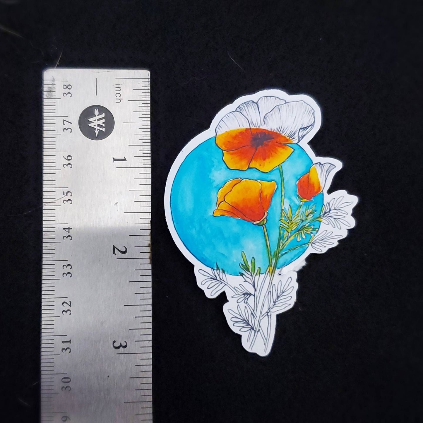 "California Poppy" Sticker