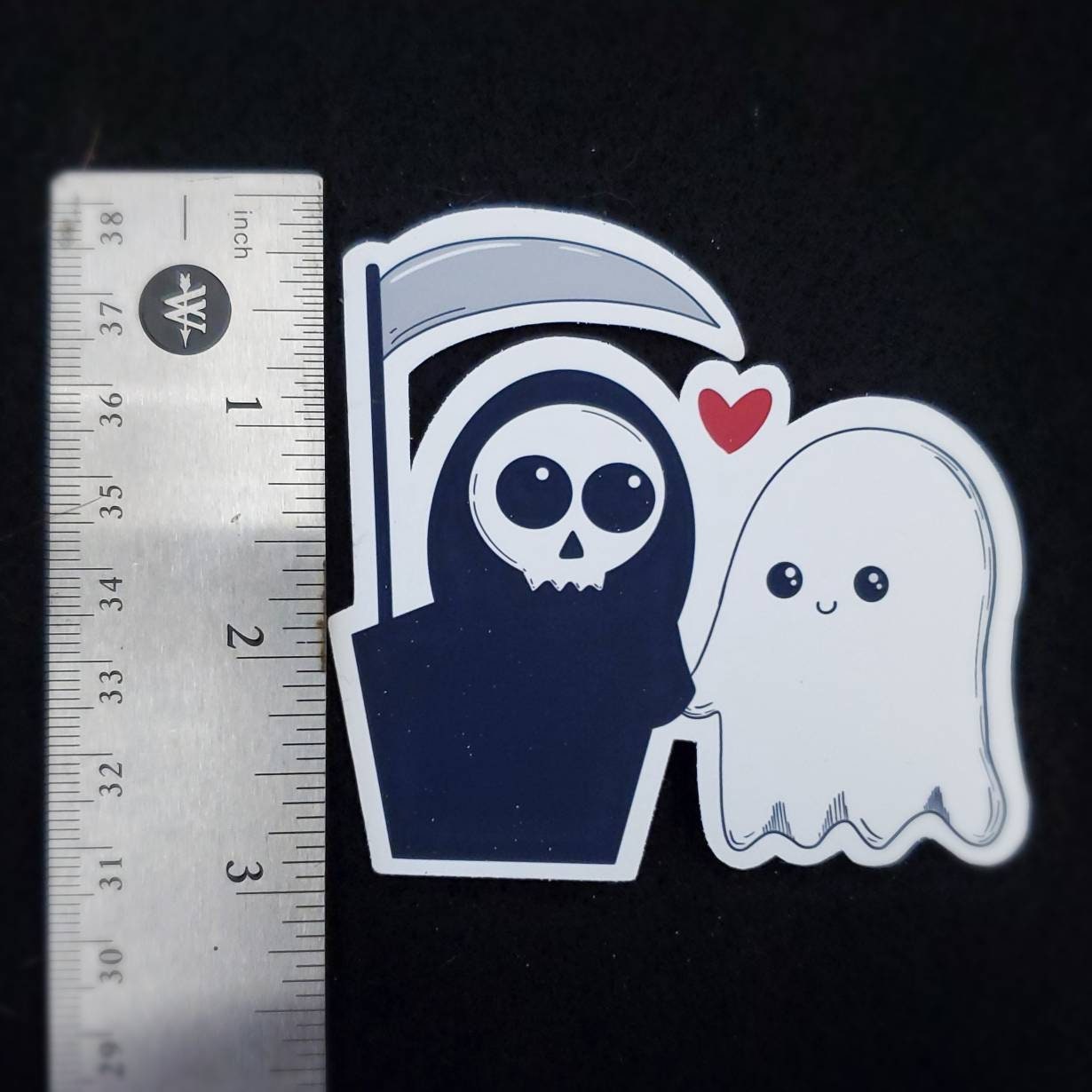 Grim and Ghost Sticker