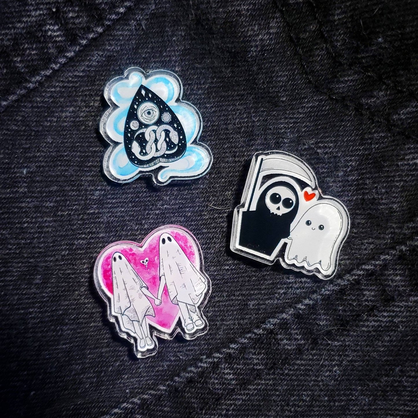 Ghost Love Acrylic Pin