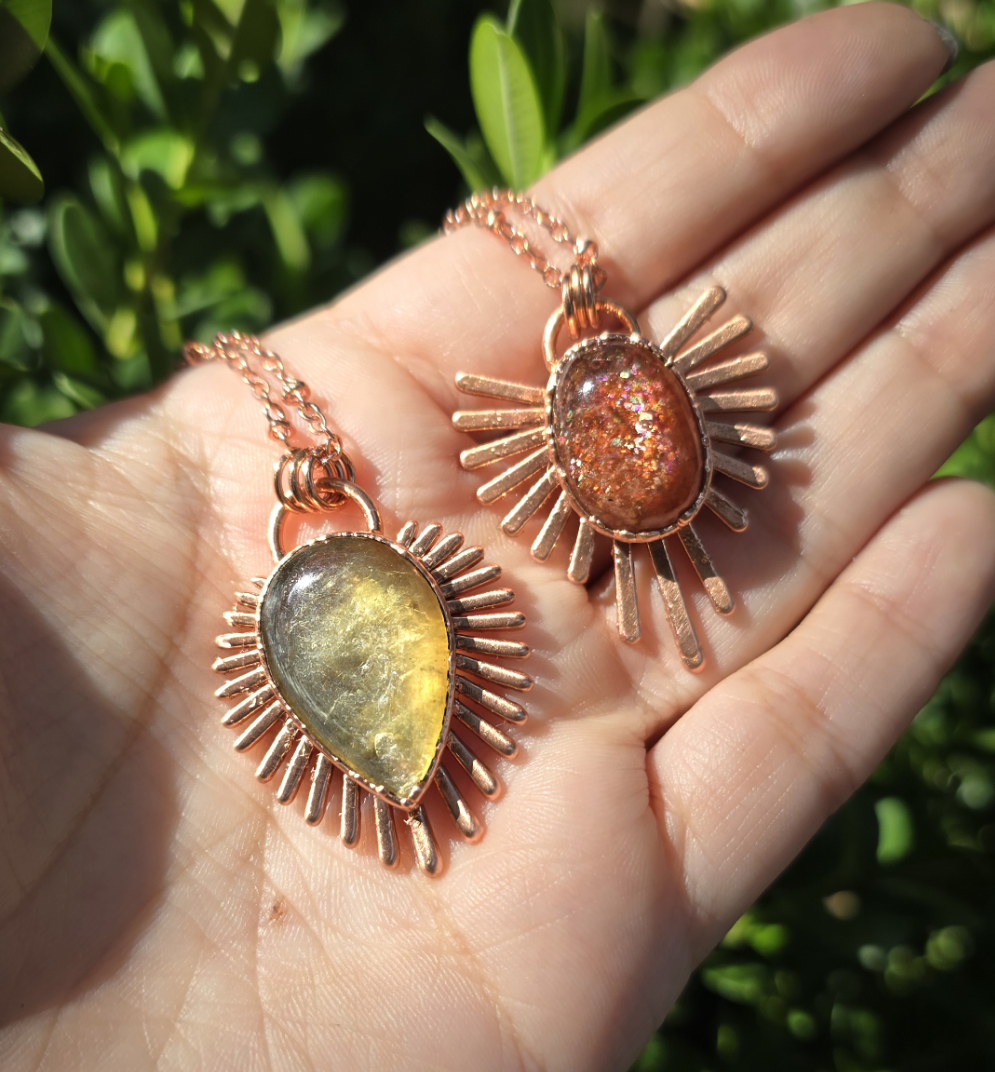 Summer Solstice Collection- Sunstone & Lepidolite