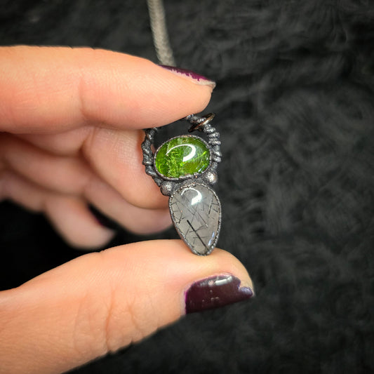 BEETLEJUICE Collection- Diopside & Tourmalinated Quartz