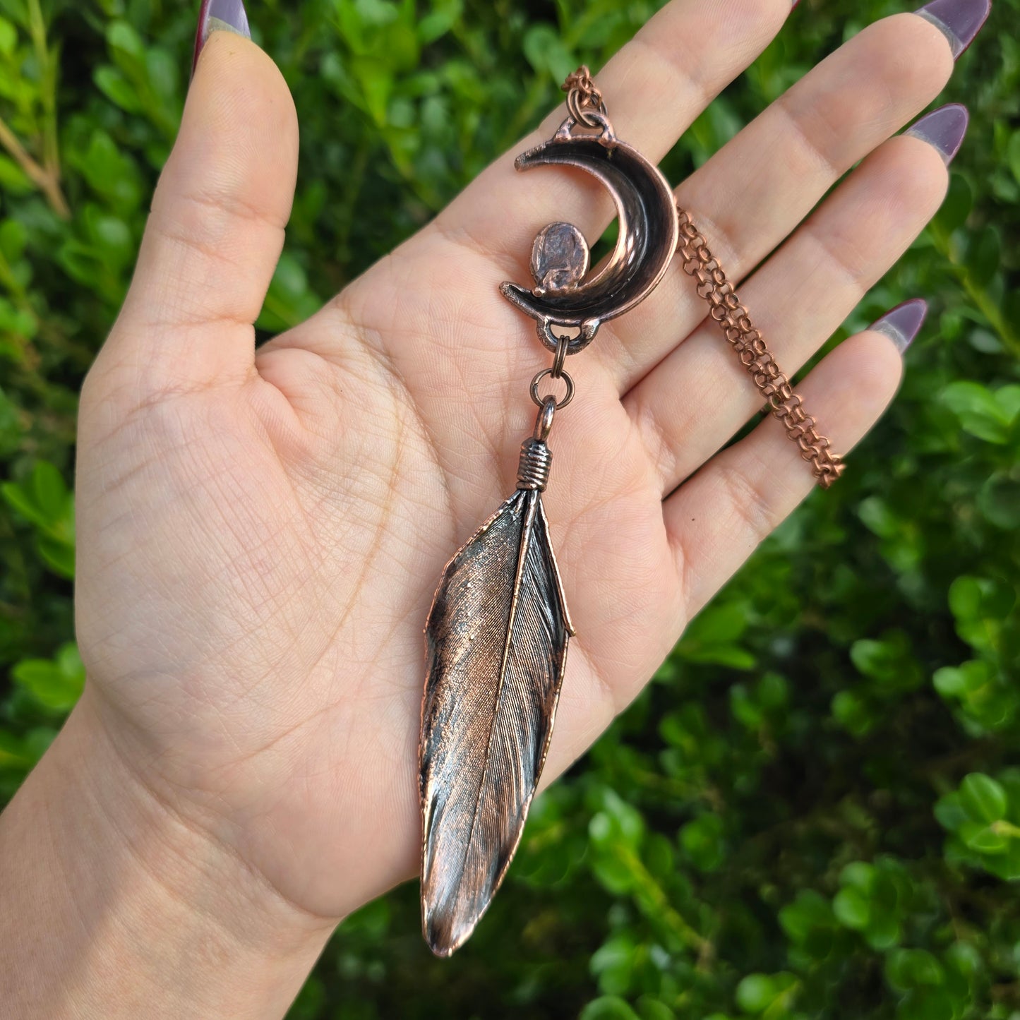 REAL Electroformed Macaw Feather #2