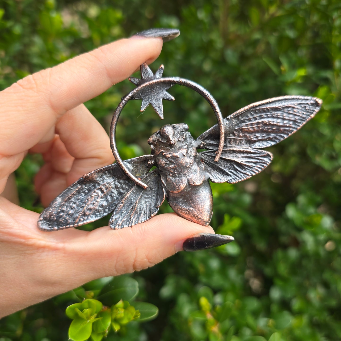 Real Electroformed Cicada Necklace