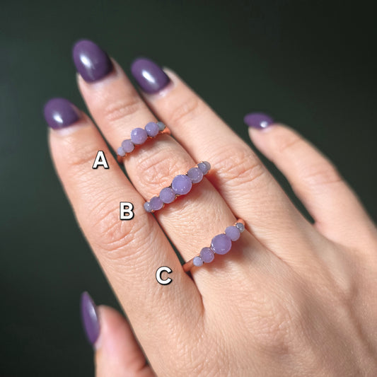 Grape Agate Rings