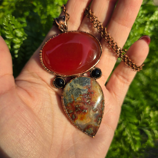 Fire Collection - Carnelian, Smokey Quartz & Agate