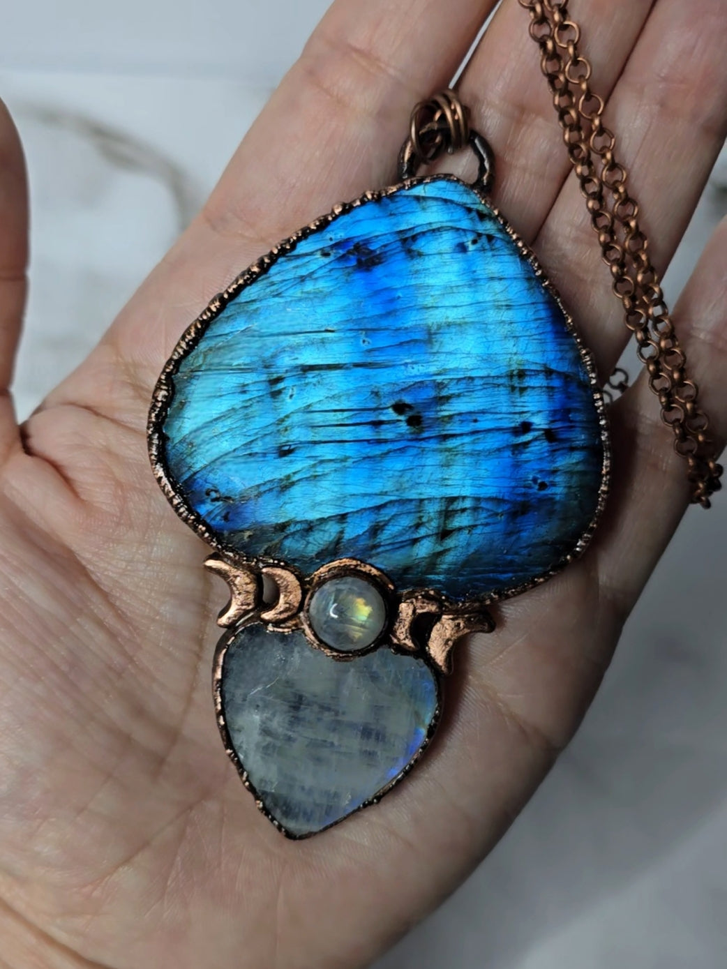 Labradorite & Moonstone Necklace #2