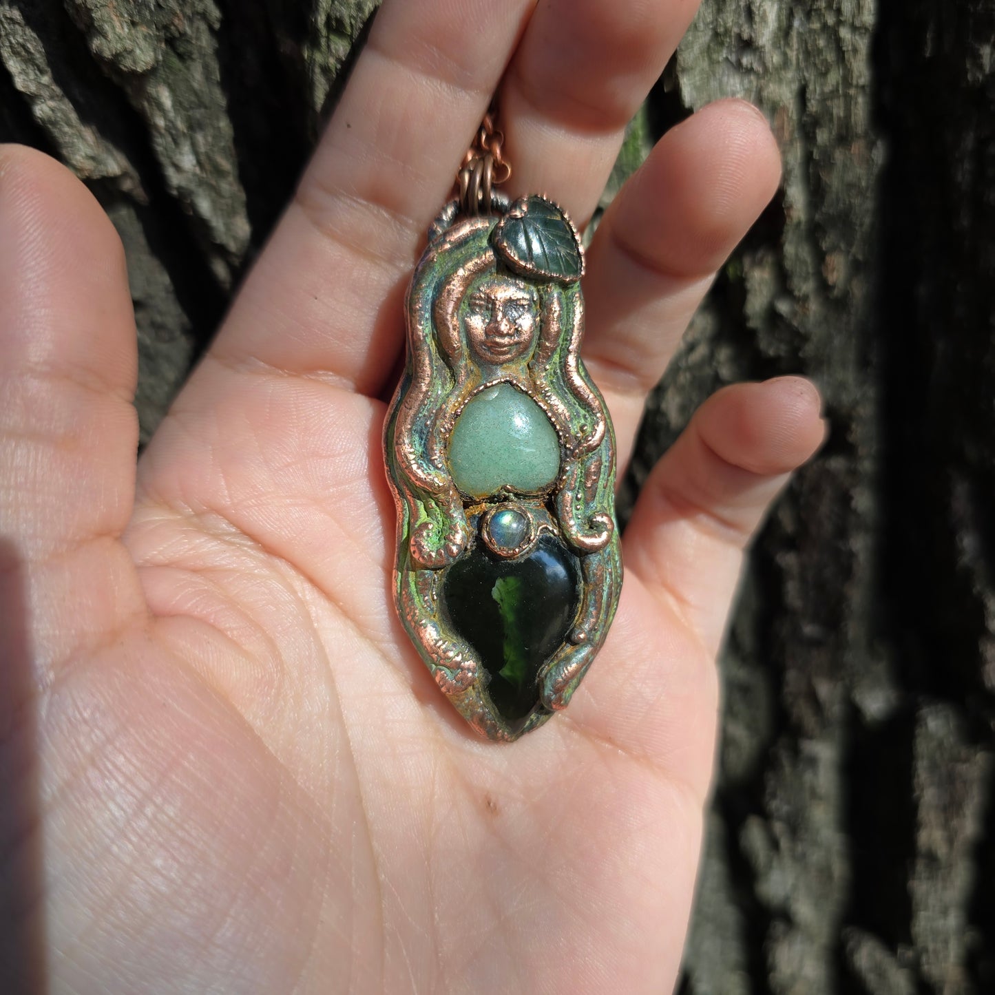 GREEN LADY - Jade & Aventurine Necklace