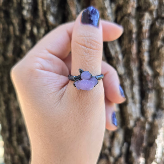 Grape Agate Cloud Ring