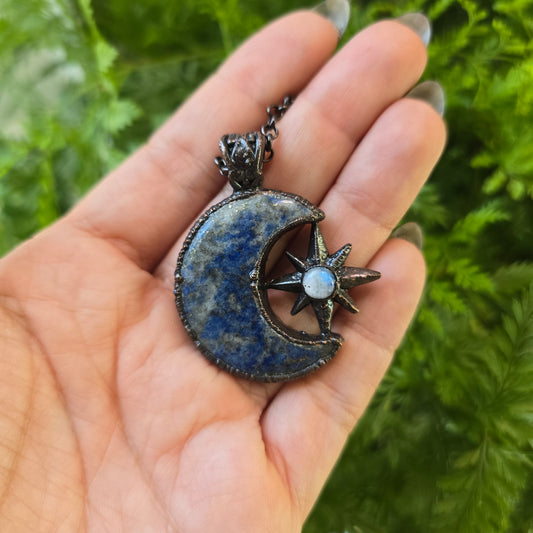 Sodalite & Moonstone Necklace