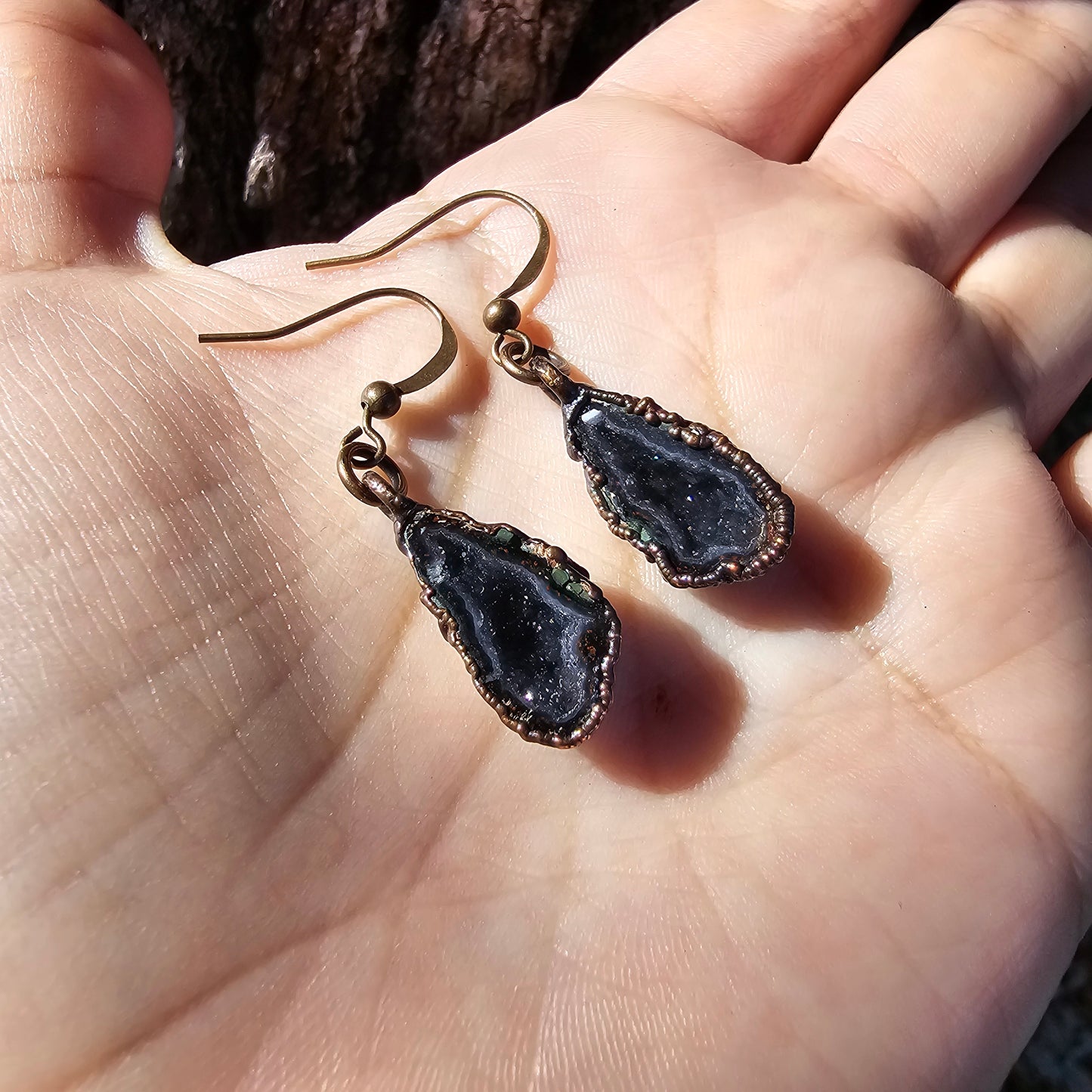 Mini Geode Earrings