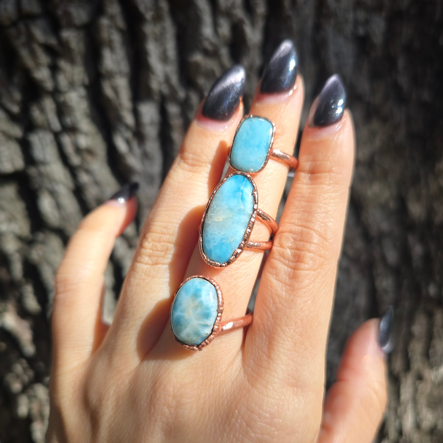 Larimar Rings