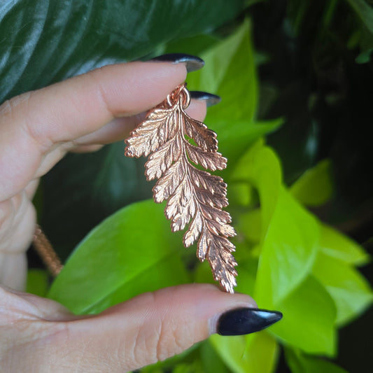 Real Fern Leaf Necklace - From the Garden II