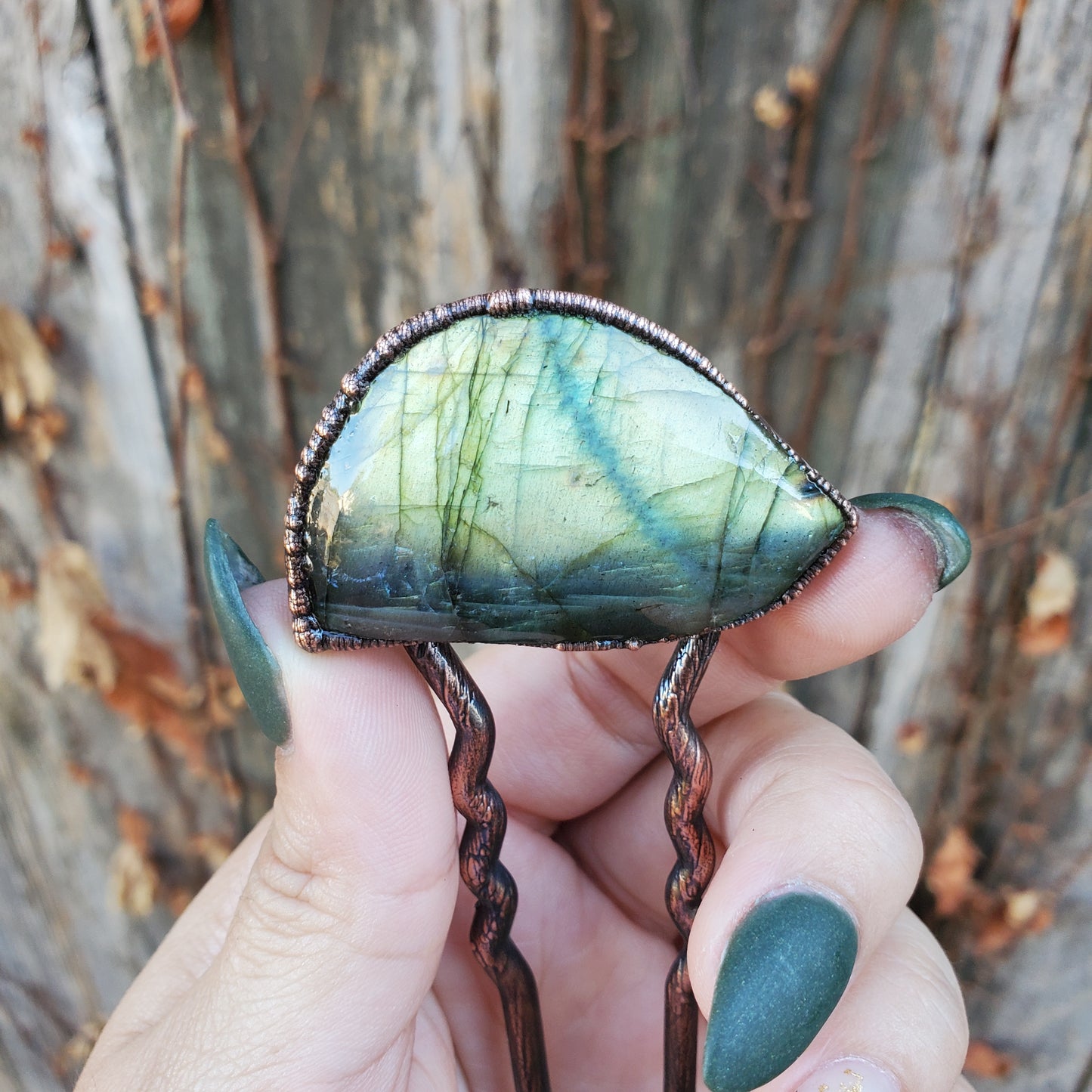 Labradorite Hairpin #1