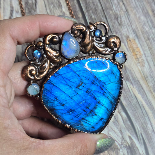 Labradorite & Moonstone Necklace