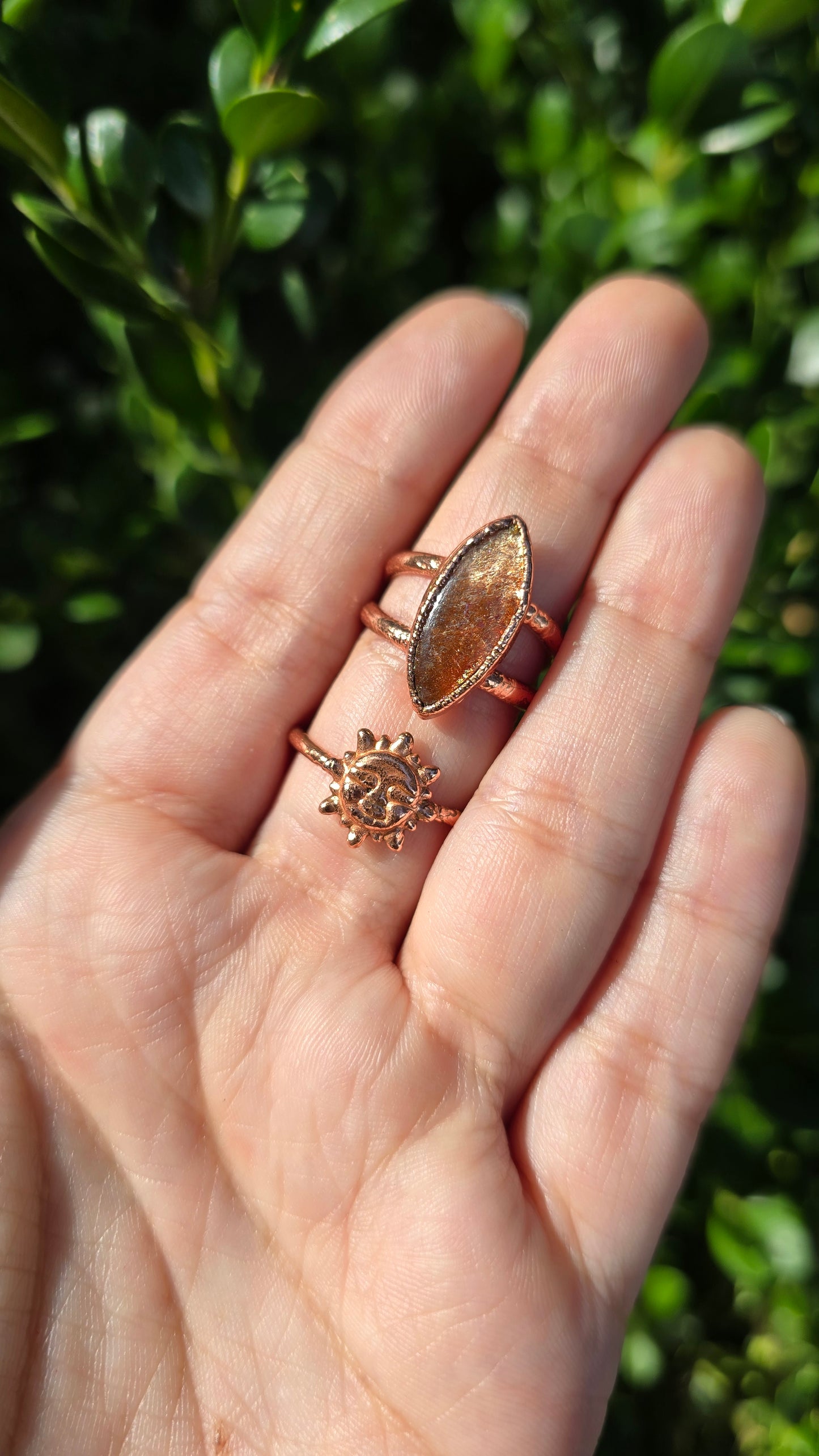 Summer Solstice Collection - Sunstone and Sunstone Rings