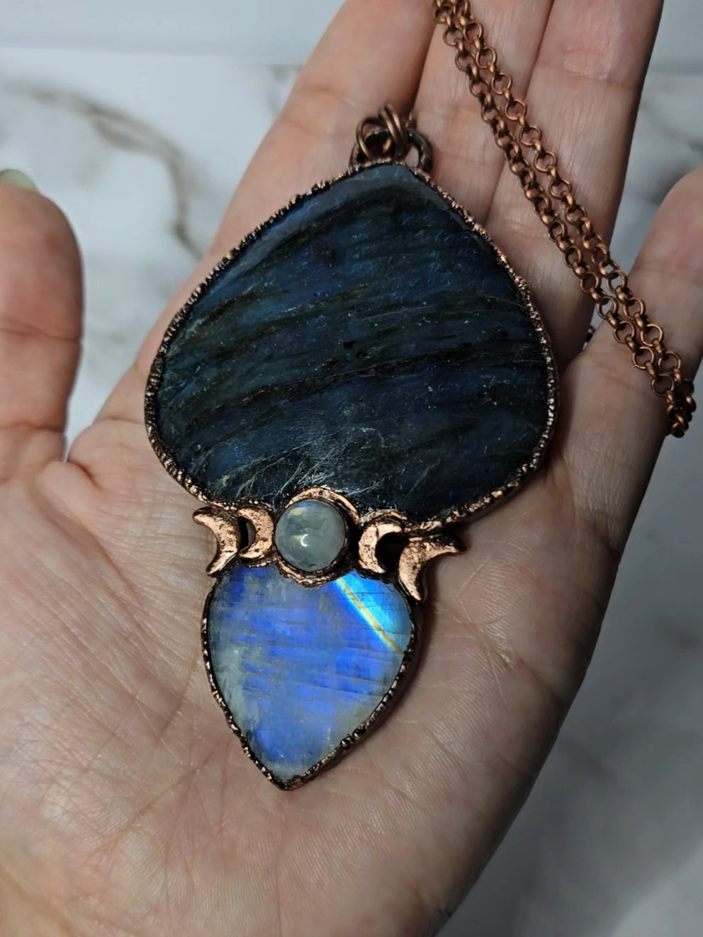 Labradorite & Moonstone Necklace #2
