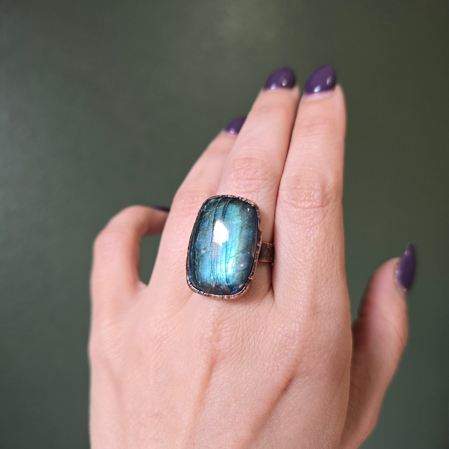 Blue Labradorite Ring