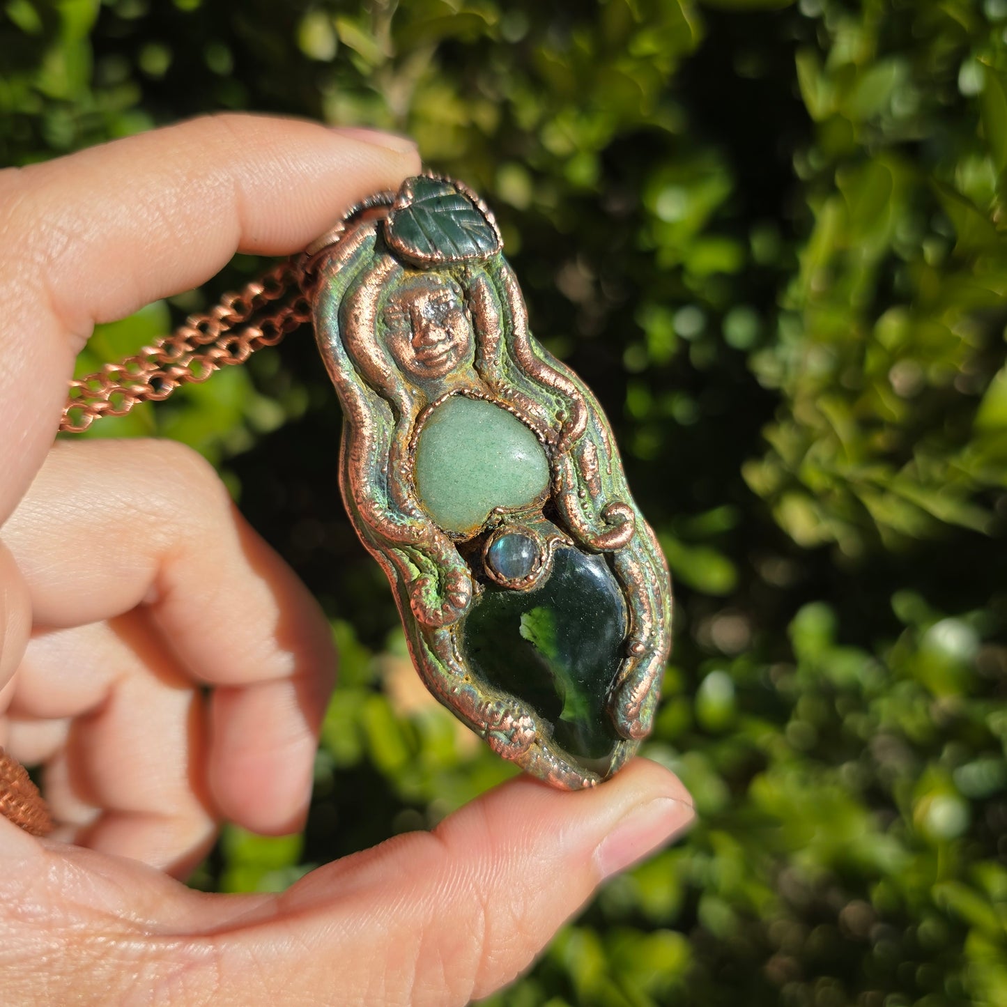 GREEN LADY - Jade & Aventurine Necklace